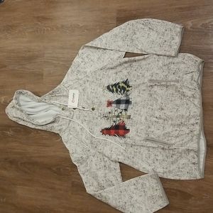 (14W) NWT PatPat Graphic Holiday Drawstring Pullover Hoodie Festive Cozy Winter